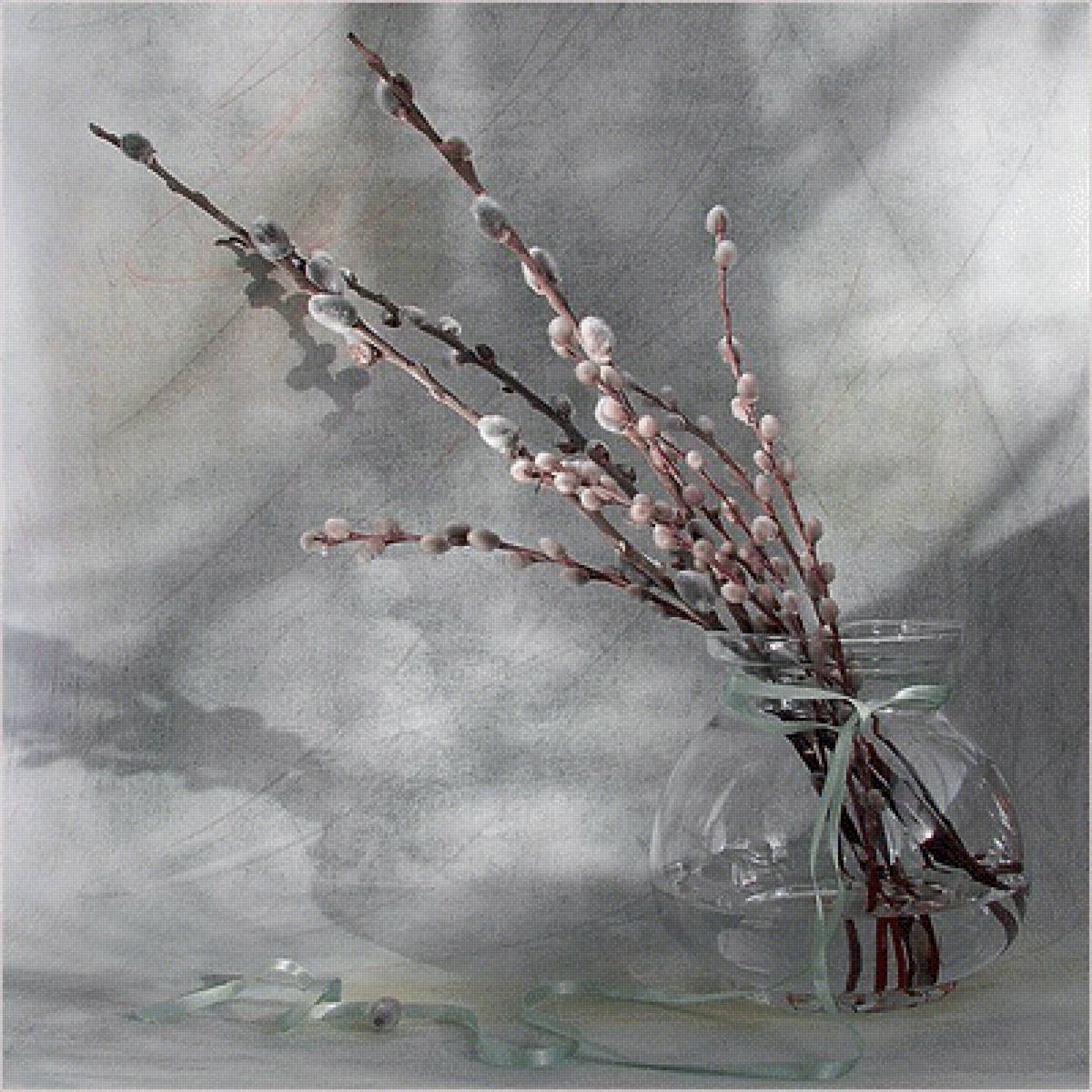 Верба - букет, натюрморт, верба, весна - предпросмотр