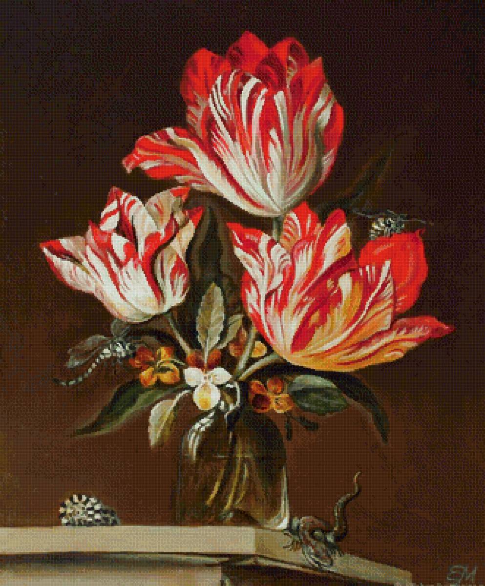 натюрморт. Худ. Якоб Маррель - якоб маррель, натюрморт - предпросмотр