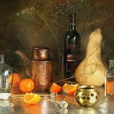 Схема вышивки «Натюрморт с апельсинами»