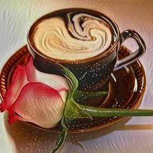 Схема вышивки «Уренний кофе»