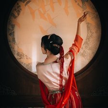 Схема вышивки «гейша»