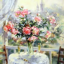 Схема вышивки «Натюрморт. Худ. Римма Вьюгова»