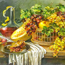 Схема вышивки «Натюрморт. Худ. Римма Вьюгова»