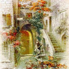 Схема вышивки «Римма Вьюгова. Фонтан»