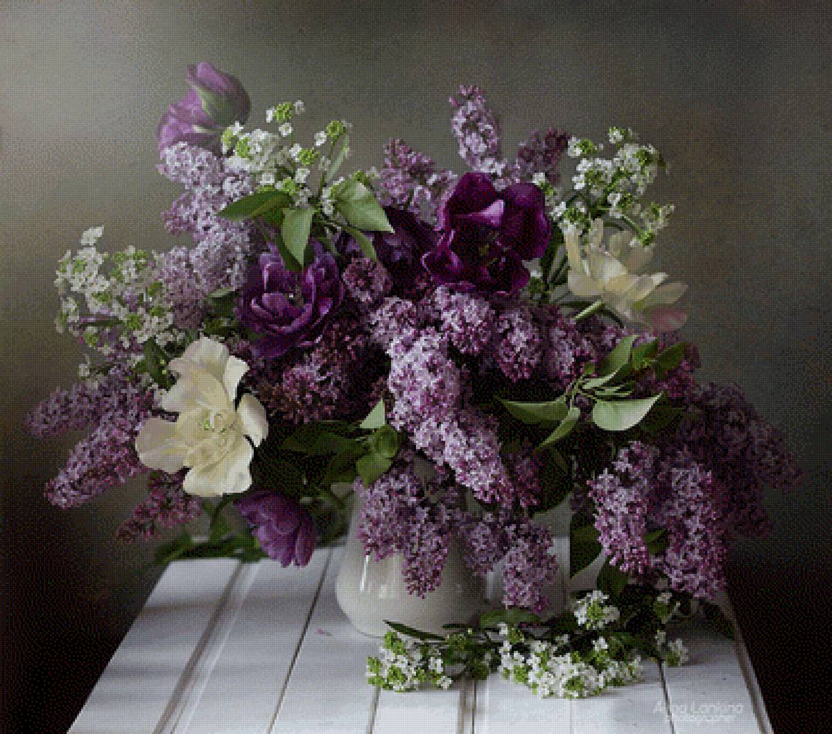 Сирень - букет, цветы, сирень - предпросмотр