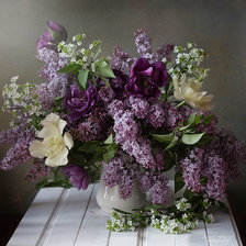 Схема вышивки «Сирень»