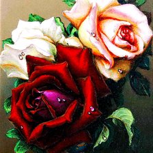 Схема вышивки «Розы»