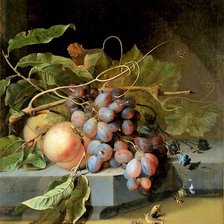 Схема вышивки «Абрахам Миньон. Натюрморт»