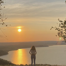 Схема вышивки «Закат Аслыкуль»