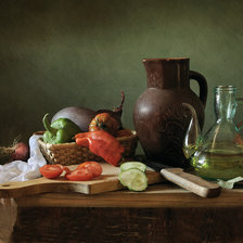 Схема вышивки «Овощной натюрморт»