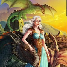 Схема вышивки «Повелительница драконов»