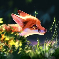 Схема вышивки «Лиса»