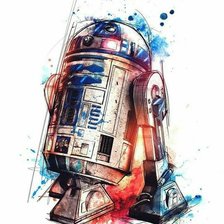 Схема вышивки «R2D2»