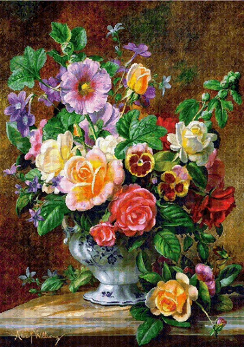 Букет. Худ. Альберт Вильямс - альберт вильямс, букет - предпросмотр