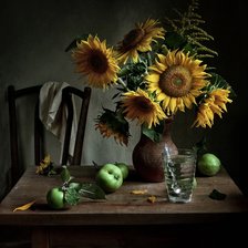 Схема вышивки «Подсолнухи»