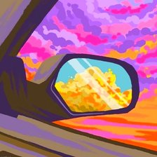 Схема вышивки «вид из автомобиля»