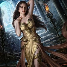 Схема вышивки «Девушка»