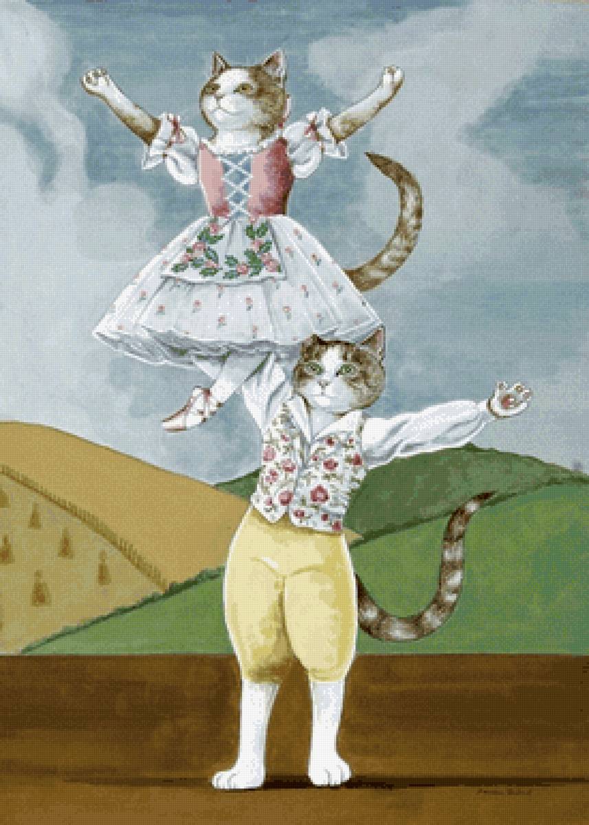 Великая сила искусства - кошачий портрет, кошки - предпросмотр