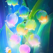 Схема вышивки «ландыши»