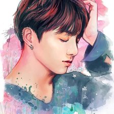 Схема вышивки «bts»