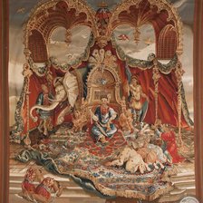 Схема вышивки «ГОБЕЛЕН .АФИНА И АРАХНА»