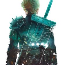 Схема вышивки «Final Fantasy 7 Клауд»