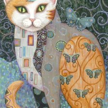 Схема вышивки «Кот»