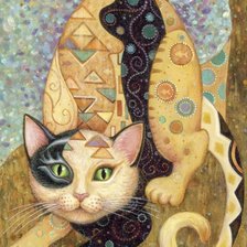 Схема вышивки «Кот»