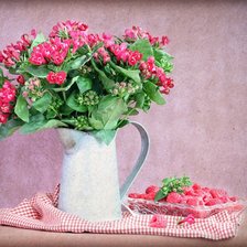 Схема вышивки «Малиновый натюрморт»