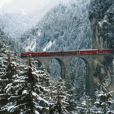Схема вышивки «Виадук Ландвассер туннель»