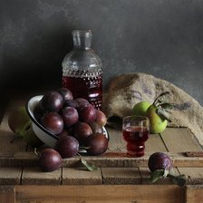 Схема вышивки «Сливовый ликер»