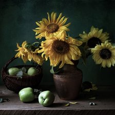 Схема вышивки «Подсолнухи»