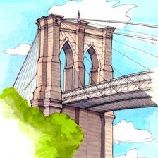 Схема вышивки «нью-йорк»