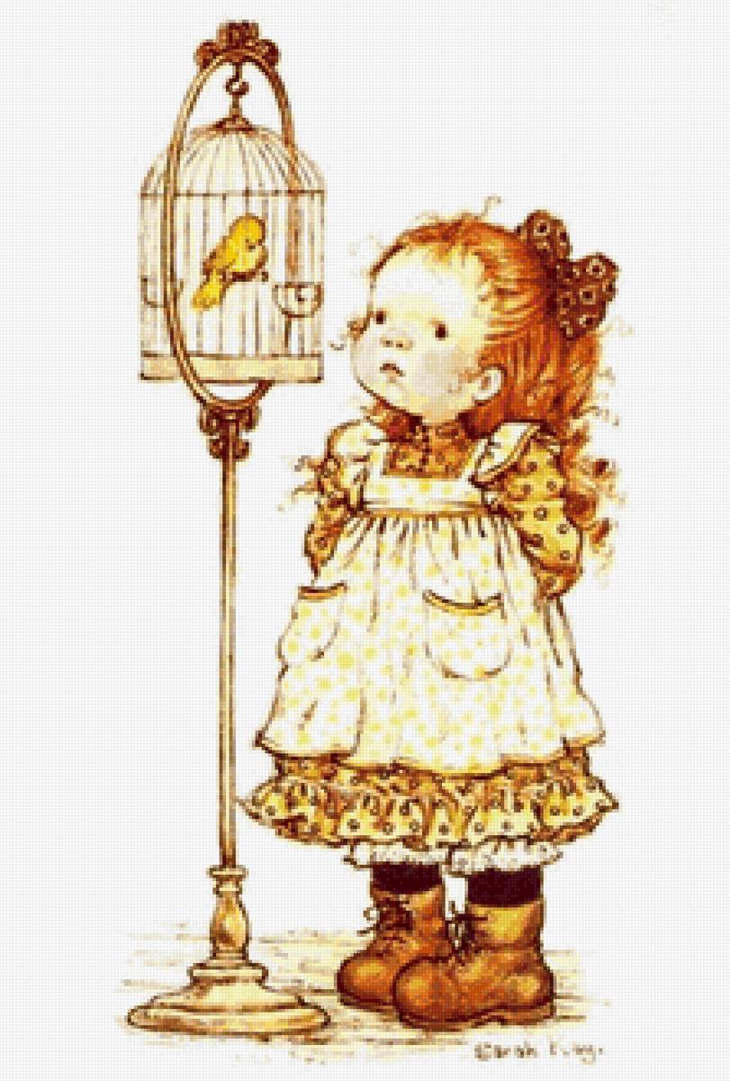 девочка - рисунок - предпросмотр