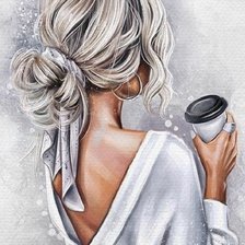 Схема вышивки «Чашка кофе»