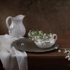 Схема вышивки «Подснежники»