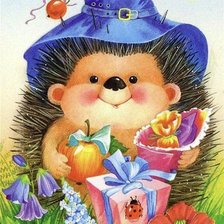 Схема вышивки «Ёжик»