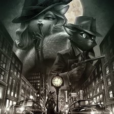 Схема вышивки «детектив»