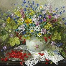 Схема вышивки «Лидия Даценко. Натюрморт.»