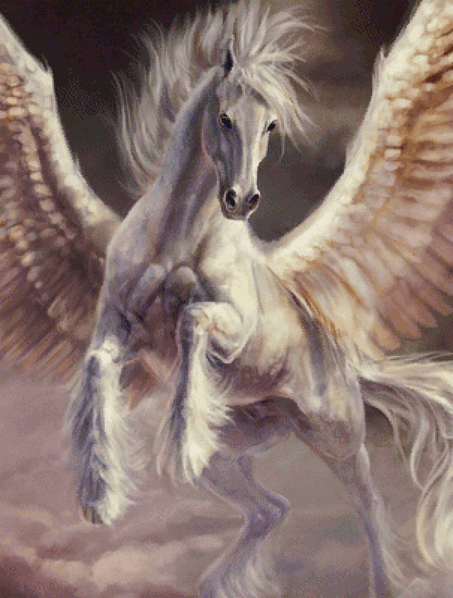 Мифические существа. Пегас - мифические существа, конь, животные, пегас, лошади, фэнтези - предпросмотр