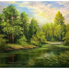 Схема вышивки «Утро»