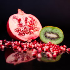 Схема вышивки «Гранат и киви»