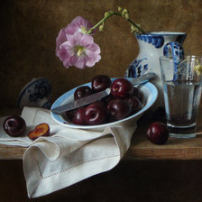 Схема вышивки «Сливовый»