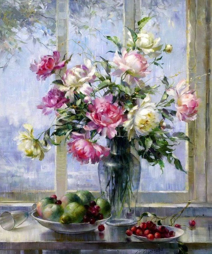 Римма Вьюгова. Натюрморт. - натюрморт, римма вьюгова - оригинал