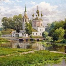 Схема вышивки «Николай Булыгин. Пейзаж.»