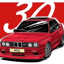 Схема вышивки «bmw E30»