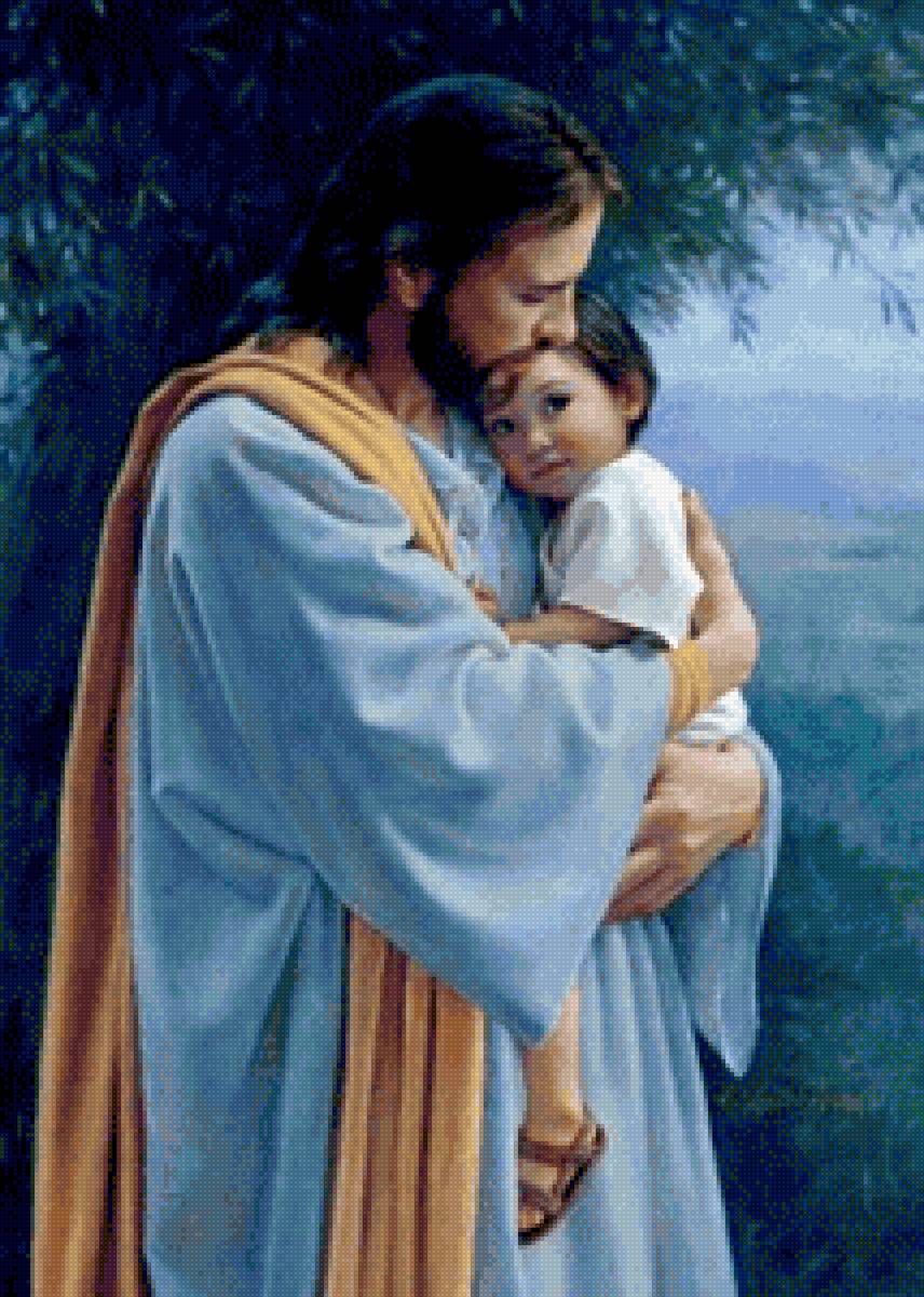 Иисус с младенцем - религия, благодать, отцыидети, иисус - предпросмотр