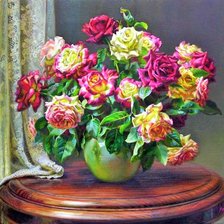 Схема вышивки «Букет. Энн Мортон»