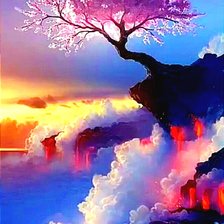 Схема вышивки «Сакура»