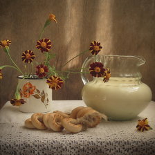 Схема вышивки «Бублики с молоком»